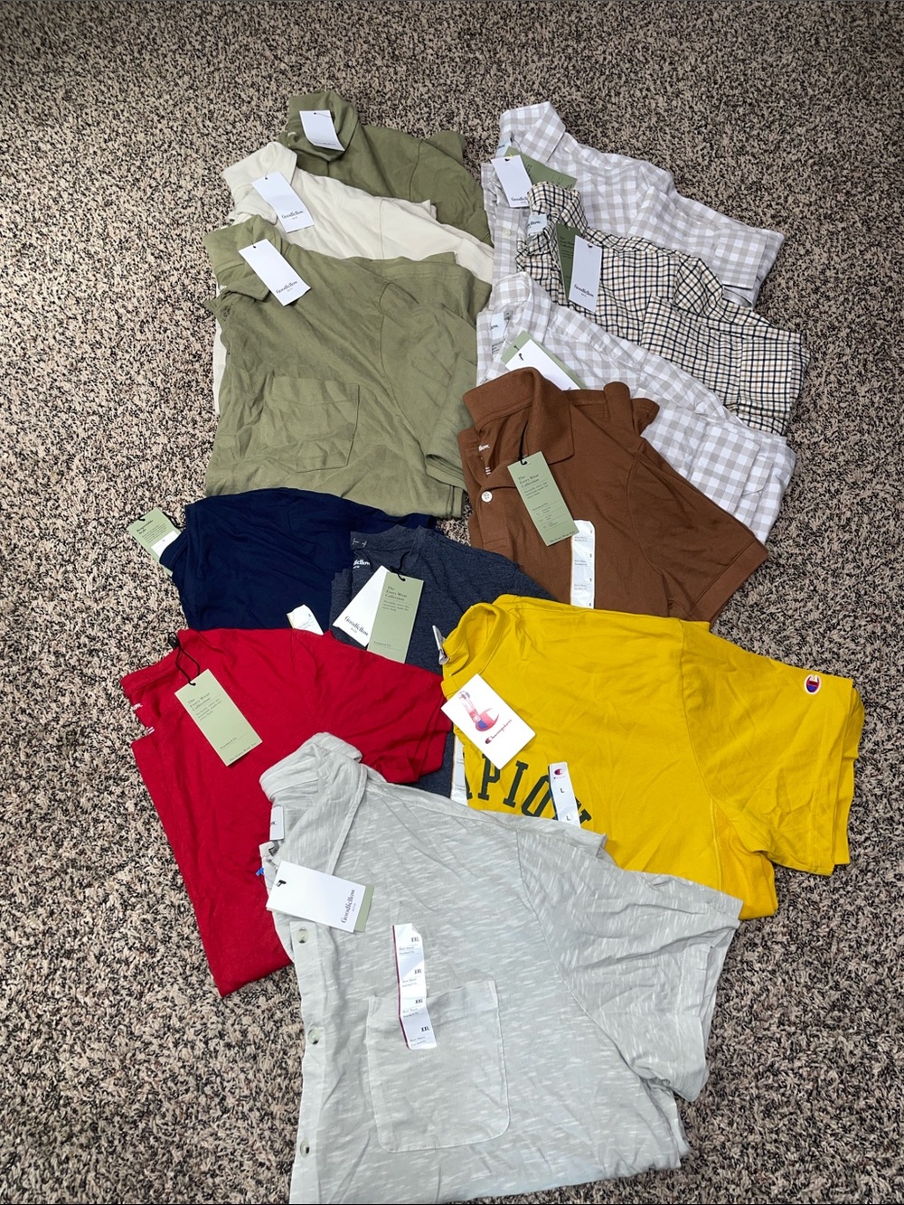 Goodfellow & Co. Mens 12 Piece Fall Resell Bundle Of Tops Var Sizes All NWT #1